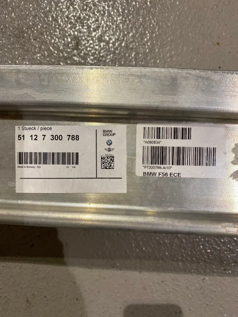ORIGINAL MINI COOPER S F56 F55 NEUER Querträger Träger 7300788 HINTEN Alu
