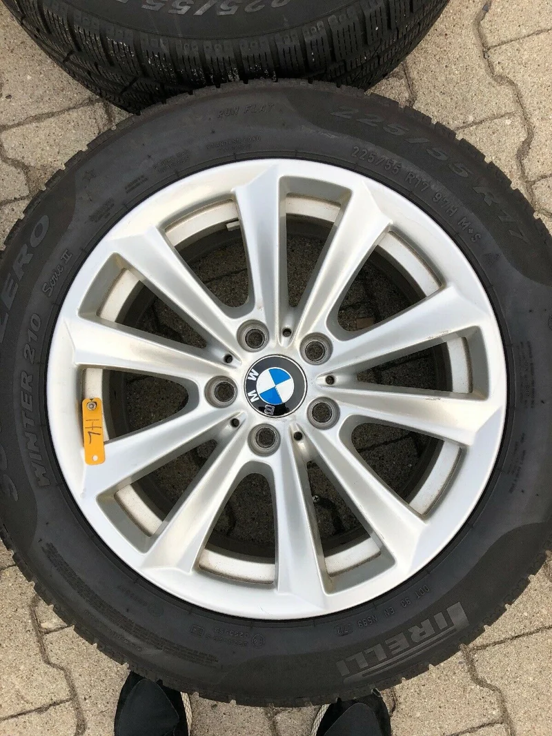 BMW F10 F11 F06 F12 V Speiche 236 Alufelgen Winterreifen 225 55 R17 97H PIRELLI