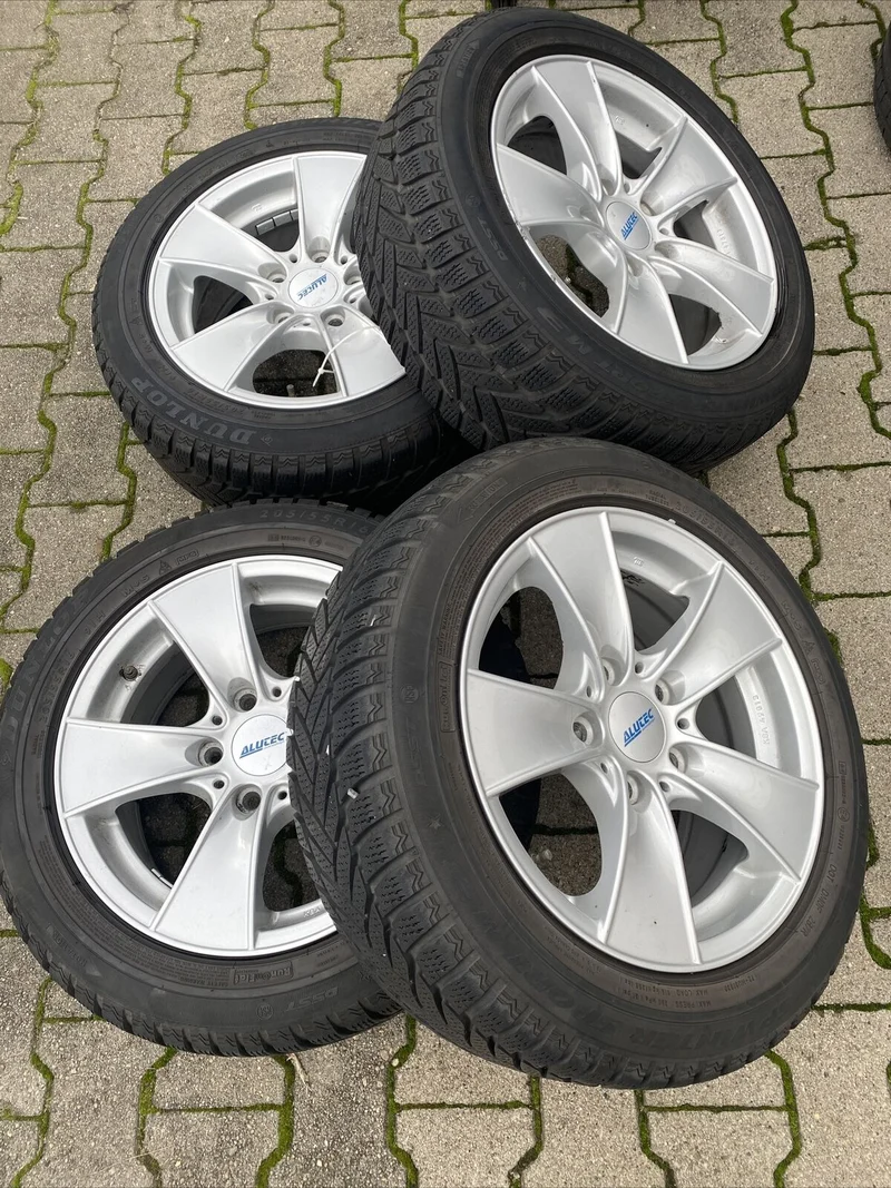 BMW E90 E91 E92 Alufelgen DUNLOP 205 55 R16 91H WINTERREIFEN RSC ALUTEC KBA47013