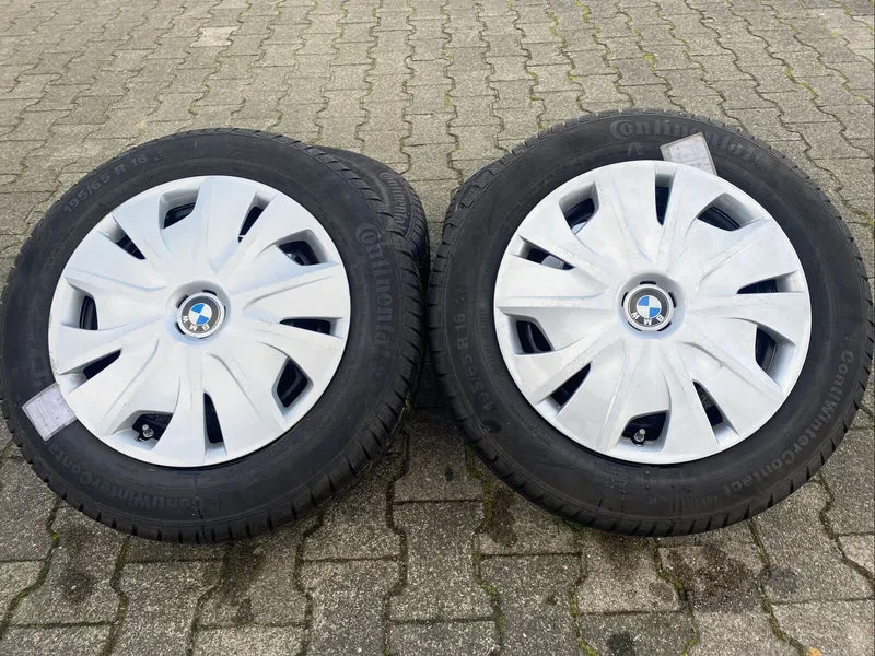 BMW F45 WINTERREIFEN CONTINENTAL 195 65 R16 92H RDCI SENSOREN RADKAPPEN 6864660