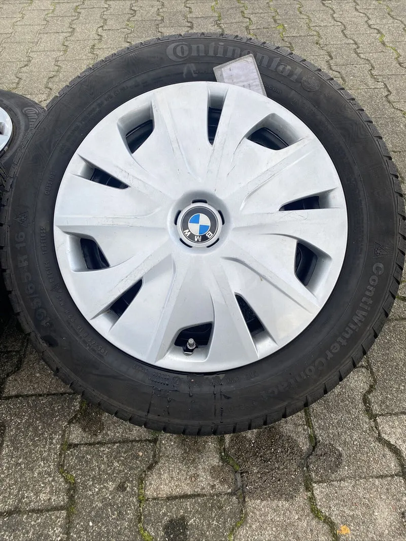 BMW F45 WINTERREIFEN CONTINENTAL 195 65 R16 92H RDCI SENSOREN RADKAPPEN 6864660