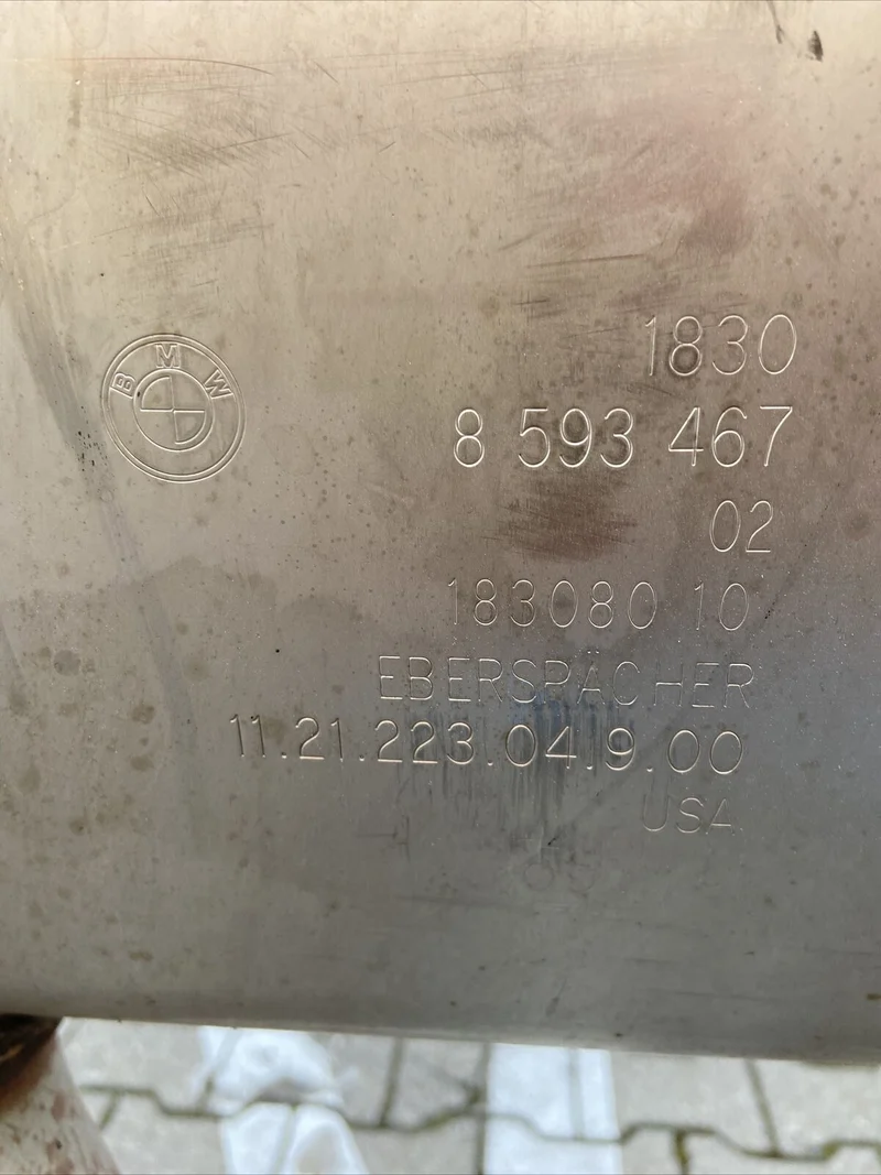 BMW X3 G01 X4 G02 M PAKET Auspuff Endschalldämpfer 8593467 Eberspächer