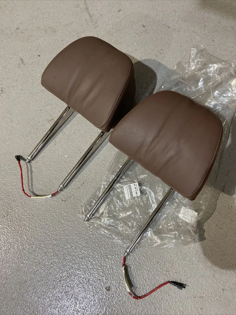 2x NEUE ORIGINAL BMW G05 X5 Kopfstützen Leder Sattelbraun COFFEE Set L+R 7497640