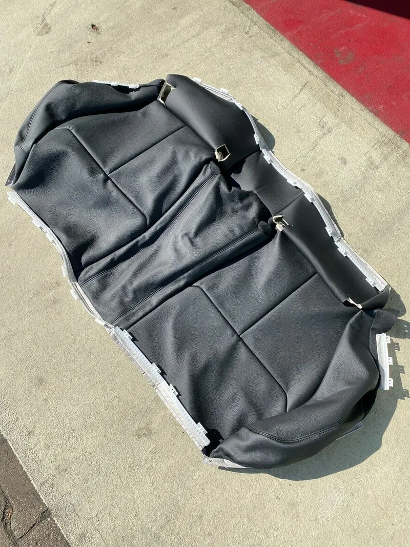 Original NEUWERTIGE BMW F36 Sitzbezug hinten Rücksitz Leder schwarz 7345612