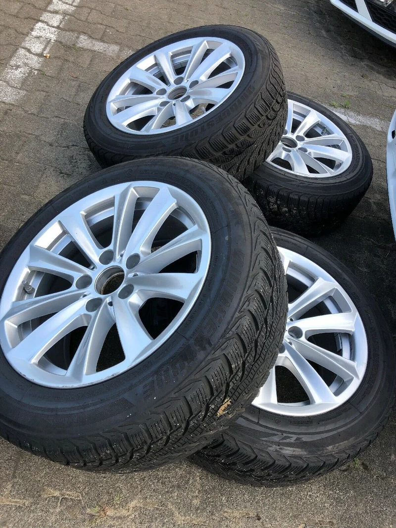 BMW F10 F11 V Speiche 236 Alufelgen RDCI BRIDGESTONE WINTERREIFEN 225 55 R17 97H