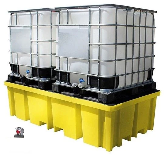 UNIPLAST 2000 Paar Würfelbehälter Spill Containment Palette