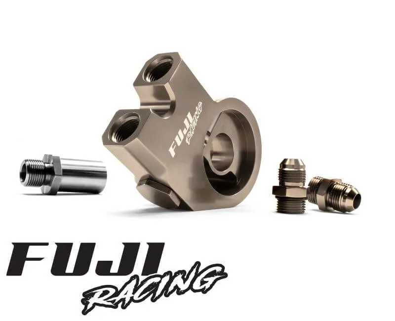 Fuji Racing Ölfilter Adapterplatte mit Thermostat