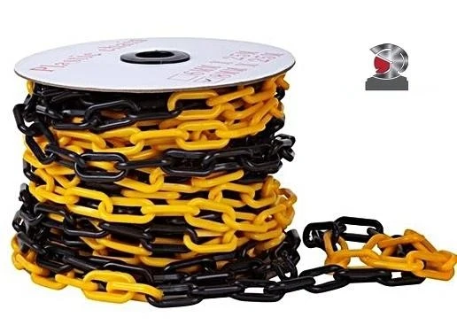 25m Plastikkette (gelb & schwarz)