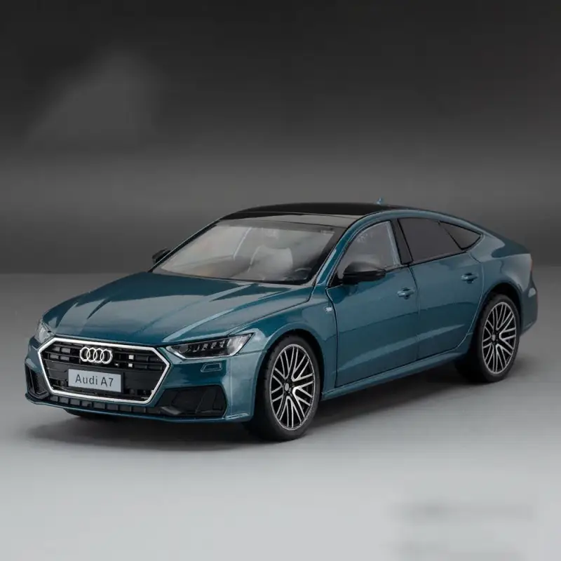 Audi A7 1:24 Model Samochodu Metalowy Dźwięk i Światło