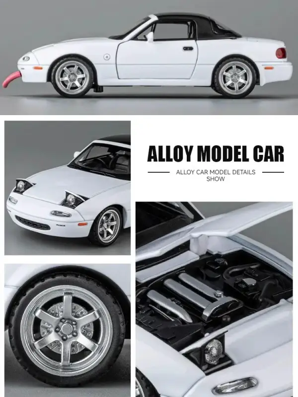 Mazda MX-5 1:32 Model Samochodu Metalowy