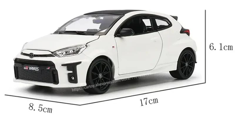 Toyota GR Yaris 2021 1:24 Model Samochodu Metalowy