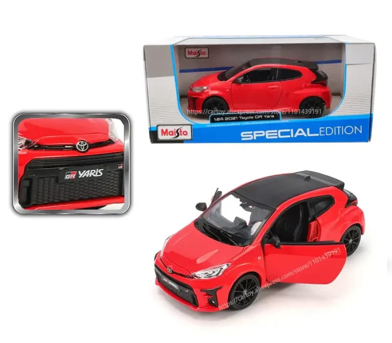 Toyota GR Yaris 2021 1:24 Model Samochodu Metalowy