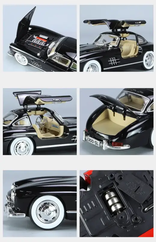 Mercedes-Benz 300SL 1:24 Model Samochodu Metalowy