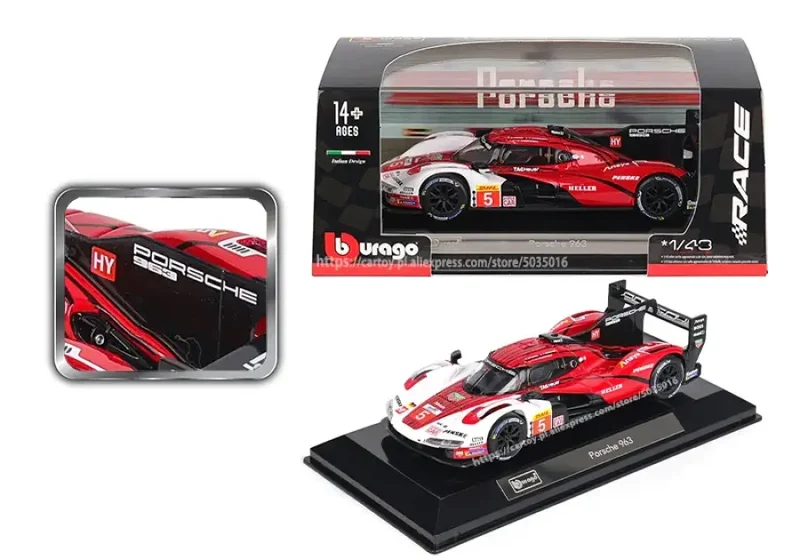 Lamborghini Porsche 963 Audi Alfa Romeo 1:43 Modele Samochodów Metalowy