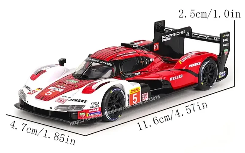 Lamborghini Porsche 963 Audi Alfa Romeo 1:43 Modele Samochodów Metalowy