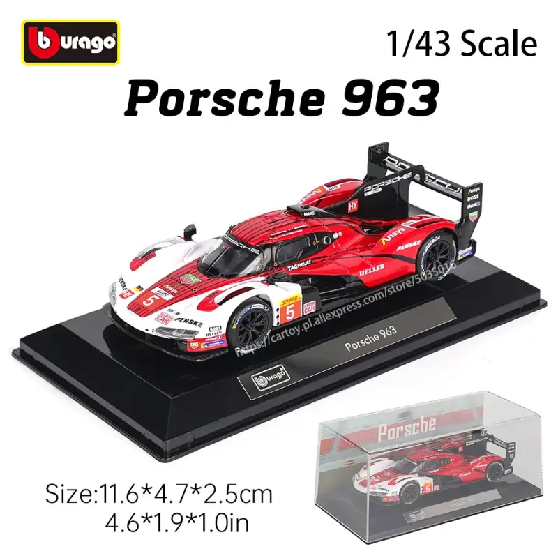 Lamborghini Porsche 963 Audi Alfa Romeo 1:43 Modele Samochodów Metalowy