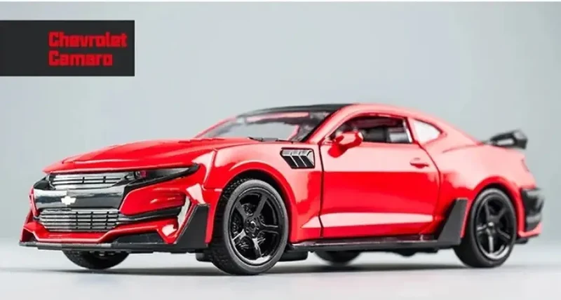 Chevrolet Camaro 1:32 Model Samochodu Metalowy Otwierane Drzwi Dźwięk
