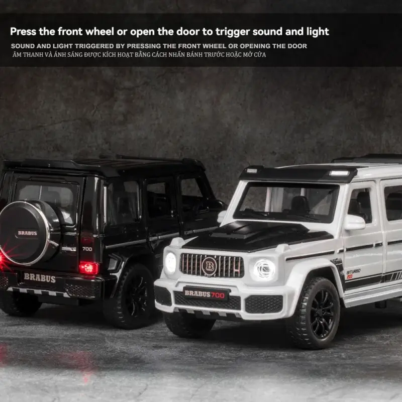 Mercedes-Benz G700 1:32 Model Samochodu Metalowy Dźwięk i Światło