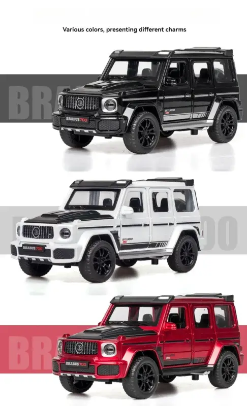 Mercedes-Benz G700 1:32 Model Samochodu Metalowy Dźwięk i Światło