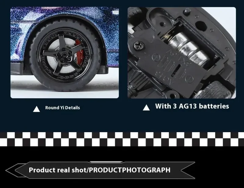 Nissan GTR R34 Skyline 1:32 Model Samochodu Metalowy Dźwięk i Światło