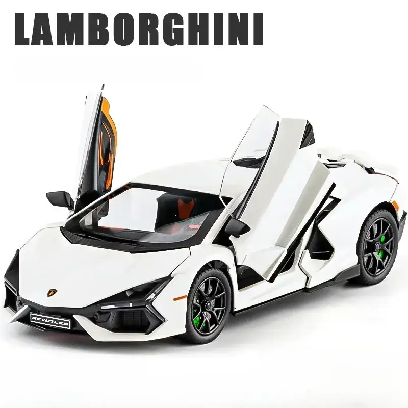 Lamborghini Revuelto 1:24 Model Samochodu Metalowy Dźwięk i Światło
