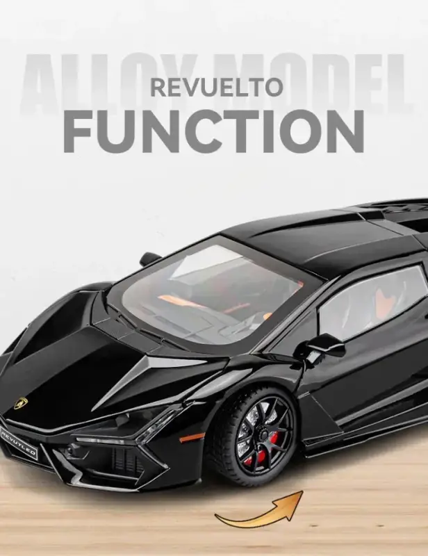 Lamborghini Revuelto 1:24 Model Samochodu Metalowy Dźwięk i Światło