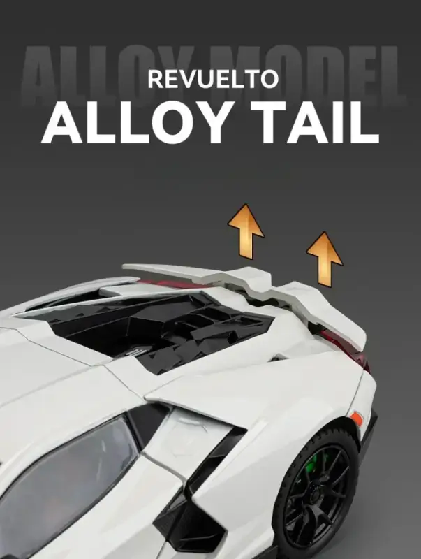 Lamborghini Revuelto 1:24 Model Samochodu Metalowy Dźwięk i Światło