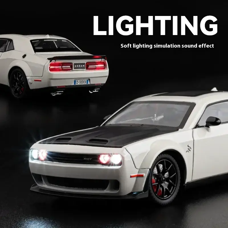 Dodge Challenger SRT Hellcat Redeye 1:24 Model Samochodu Metalowy