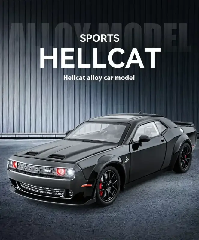 Dodge Challenger SRT Hellcat Redeye 1:24 Model Samochodu Metalowy