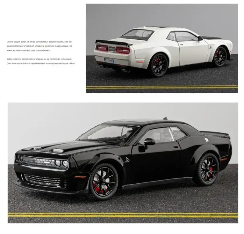 Dodge Challenger SRT Hellcat Redeye 1:24 Model Samochodu Metalowy