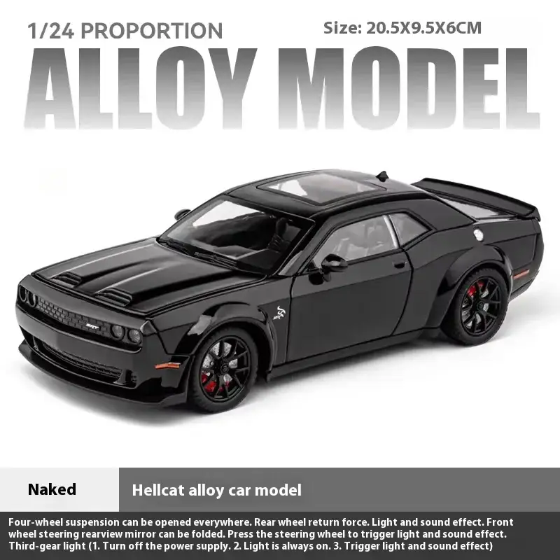 Dodge Challenger SRT Hellcat Redeye 1:24 Model Samochodu Metalowy