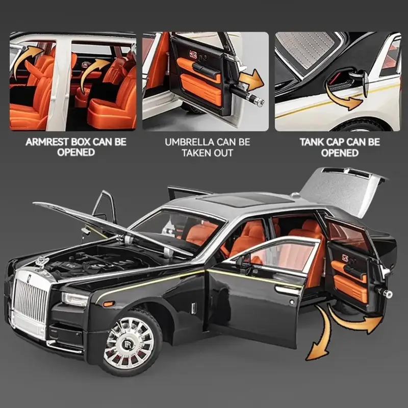Rolls-Royce Phantom 1:18 Model Samochodu Metalowy Dźwięk