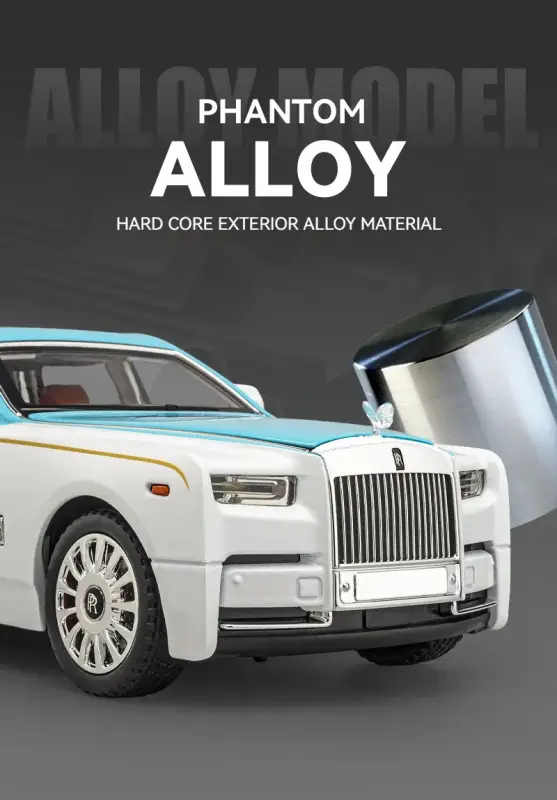 Rolls-Royce Phantom 1:18 Model Samochodu Metalowy Dźwięk