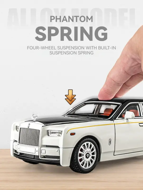 Rolls-Royce Phantom 1:18 Model Samochodu Metalowy Dźwięk