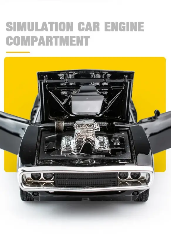 Dodge Charger 1970 1:32 Model Samochodu Die-Cast