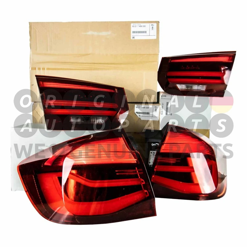 Genuine BMW LED Shadow Line LCI Blackline Rear Lights Set 3' F31 63217456529 63217456530 63217456521 63217456522