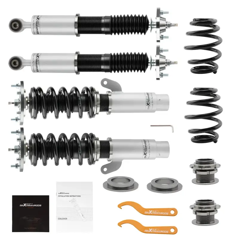 Zawieszenie Coilover 24-stopniowa Regulacja Amortyzatorów BMW E46 320i 325i 330i (1998-2005) Regulacja Wysokości Sprężyny Kąt Nachylenia