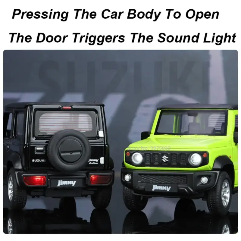 Suzuki Jimny 1:24 Model Samochodu Metalowy Dźwięk i Światło