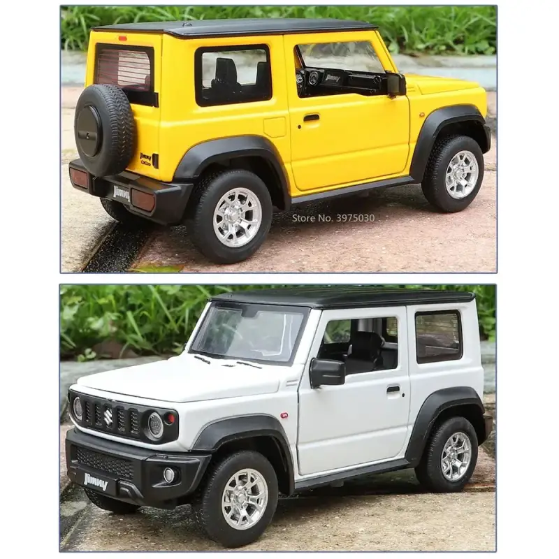 Suzuki Jimny 1:24 Model Samochodu Metalowy Dźwięk i Światło
