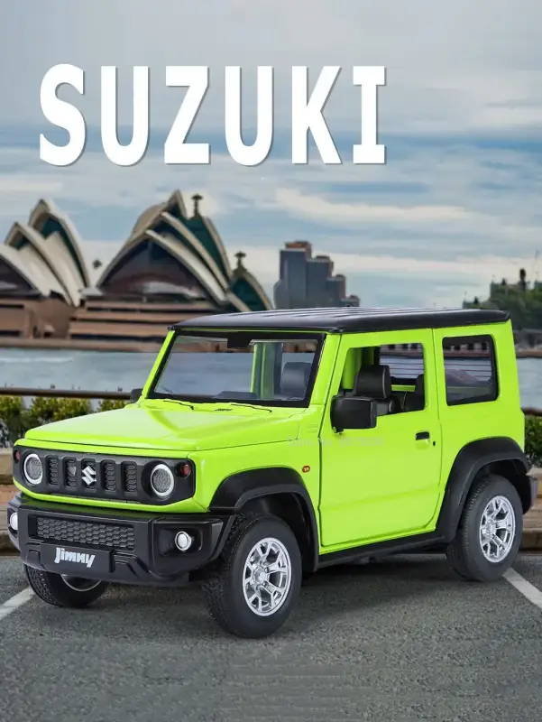 Suzuki Jimny 1:24 Model Samochodu Metalowy Dźwięk i Światło