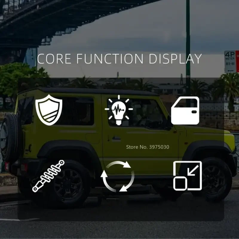 Suzuki Jimny 1:24 Model Samochodu Metalowy Dźwięk i Światło