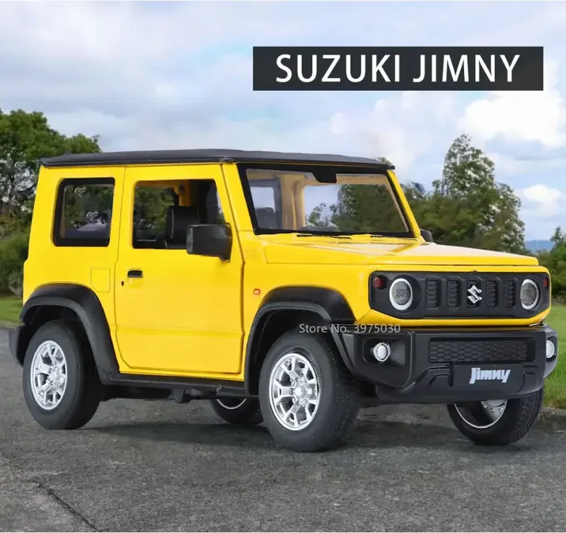 Suzuki Jimny 1:24 Model Samochodu Metalowy Dźwięk i Światło