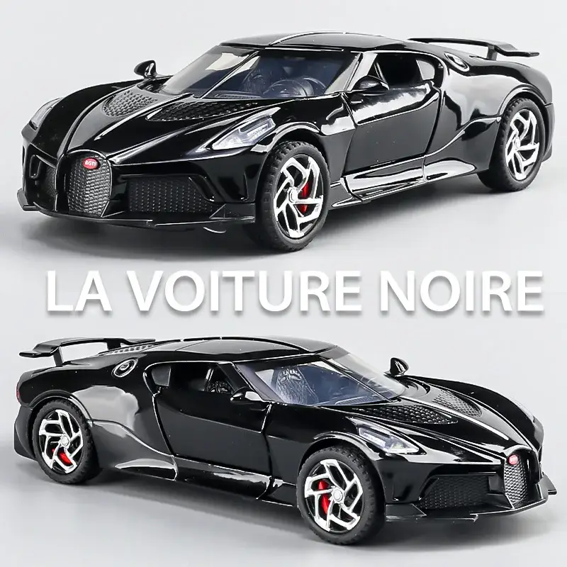 Bugatti La Voiture Noire 1:32 Model Samochodu Metalowy