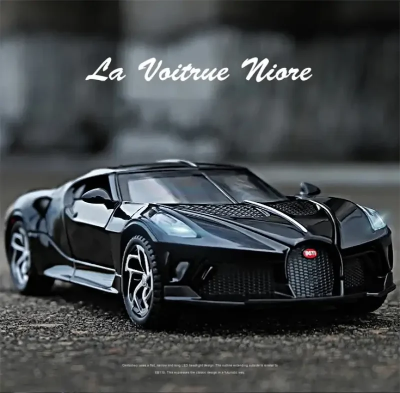Bugatti La Voiture Noire 1:32 Model Samochodu Metalowy