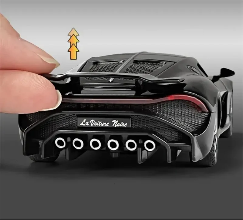 Bugatti La Voiture Noire 1:32 Model Samochodu Metalowy