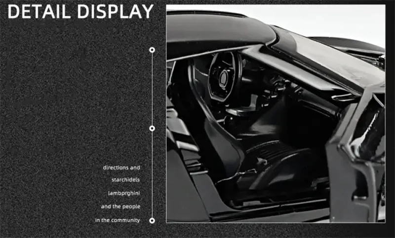 Bugatti La Voiture Noire 1:32 Model Samochodu Metalowy