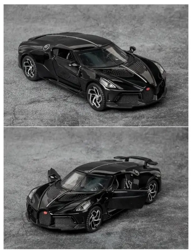Bugatti La Voiture Noire 1:32 Model Samochodu Metalowy