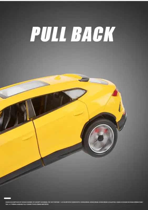 Lamborghini Urus 1:24 Model Samochodu Metalowy Dźwięk