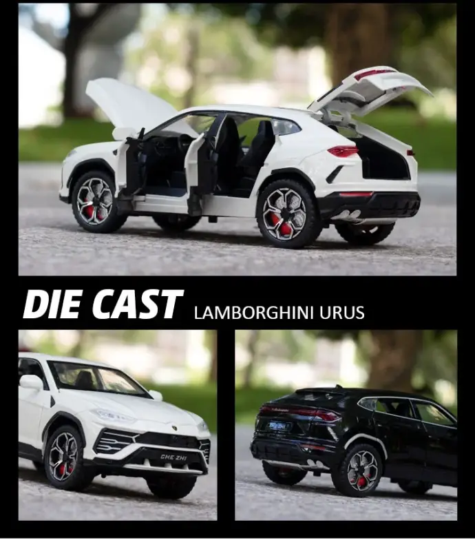 Lamborghini Urus 1:24 Model Samochodu Metalowy Dźwięk