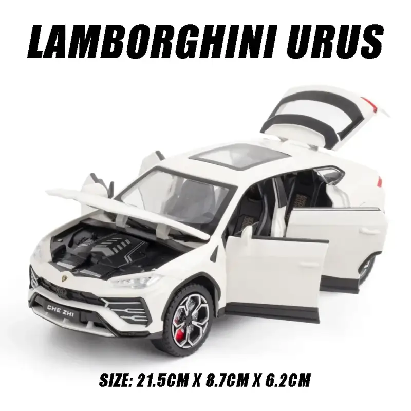 Lamborghini Urus 1:24 Model Samochodu Metalowy Dźwięk